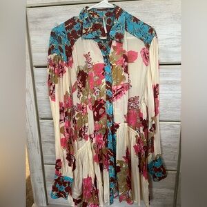 Free People Long Sleeve Button Down (dress, shirt, cover up)